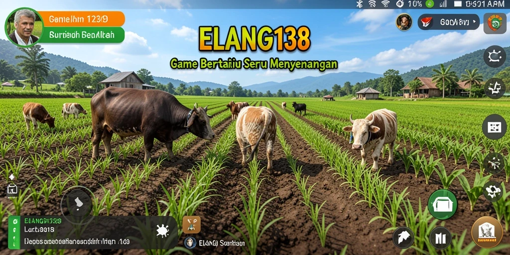 Screenshot utama ELANG138 menampilkan pengalaman bertani yang seru.