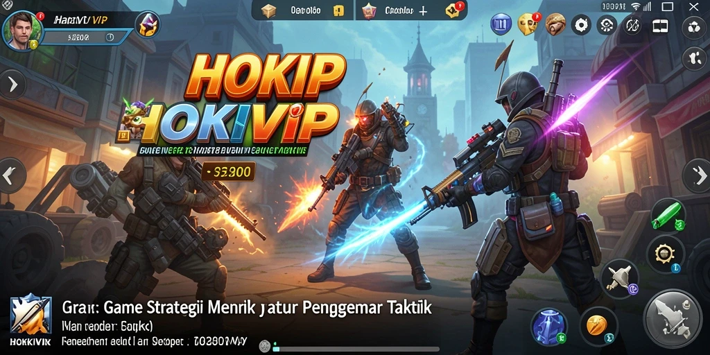 Tangkapan layar HOKIVIP menunjukkan pertempuran strategi yang intens.