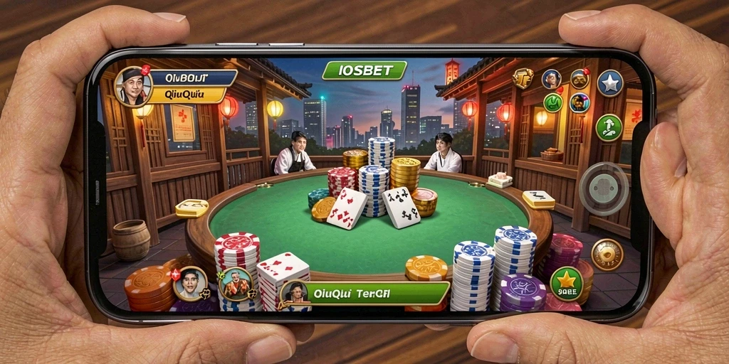 Tampilan gameplay seru dalam aplikasi IOSBET QiuQiu.