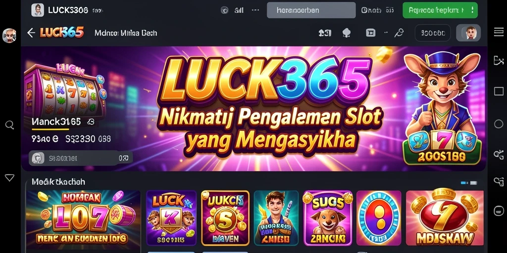 Gameplay LUCK365 yang seru dan mengasyikkan dalam permainan slot.