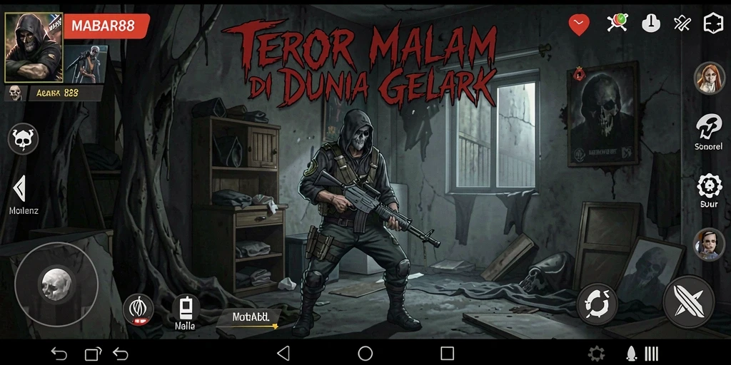 Tampilan gameplay MABAR88 dengan suasana Horror yang mendebarkan.