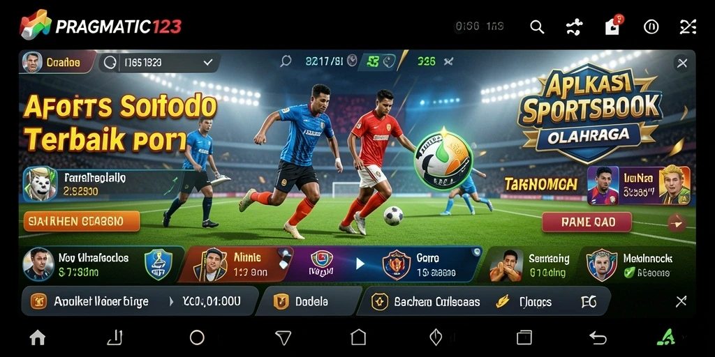 Screenshot utama PRAGMATIC123 menampilkan tampilan antarmuka taruhan olahraga.