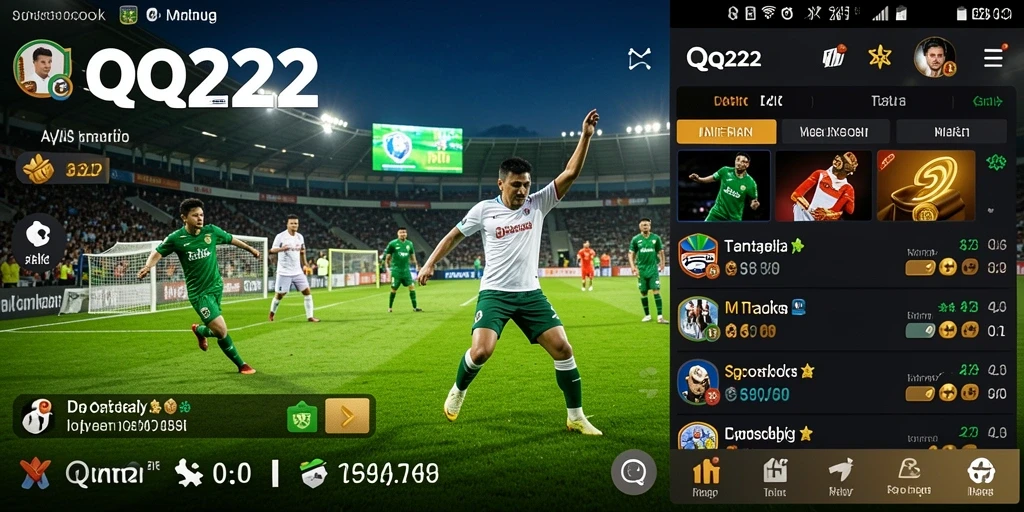 Tampilan gameplay menarik untuk taruhan olahraga di QQ222.