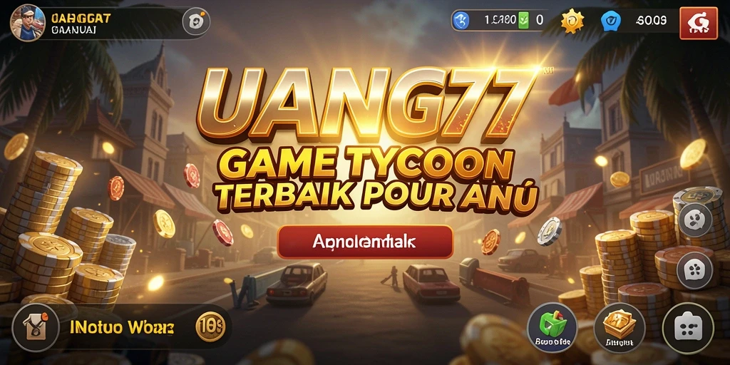 Screenshot UANG77 menampilkan gameplay Tycoon yang mendebarkan.