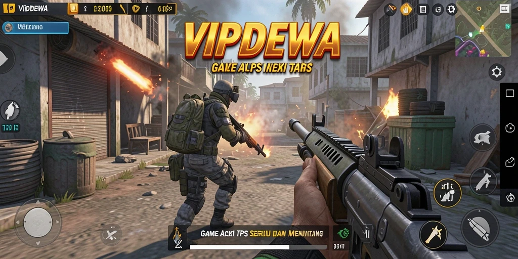 Tampilan gameplay seru dengan aksi TPS mendebarkan di VIPDEWA.